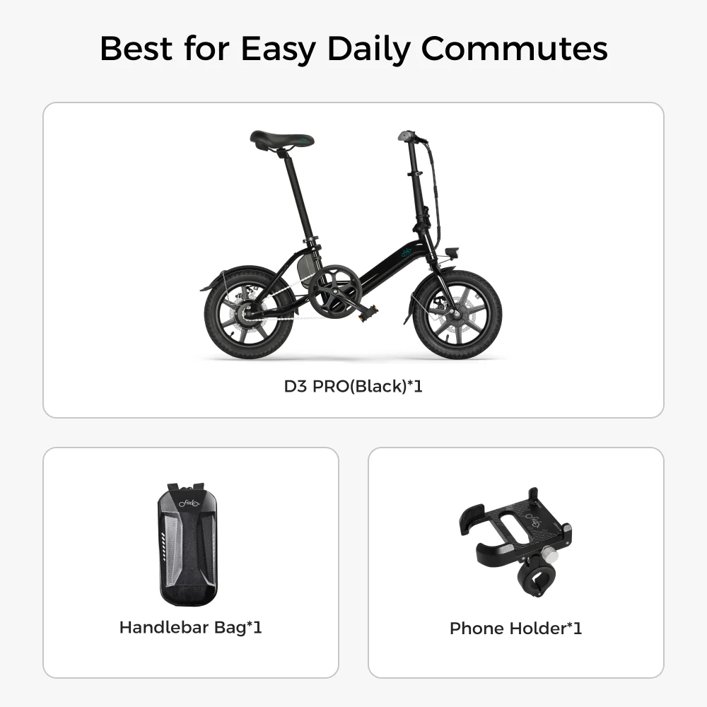 Fiido D3 Pro Mini Electric Bike - Image 14